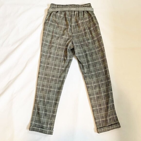 5/$25 Azalea San Francisco Made in USA black white plaid skinny trouser pants - Picture 4 of 9